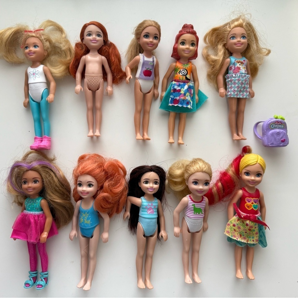 Mattel Barbie Club Chelsea Doll Bundle - 10 dolls included